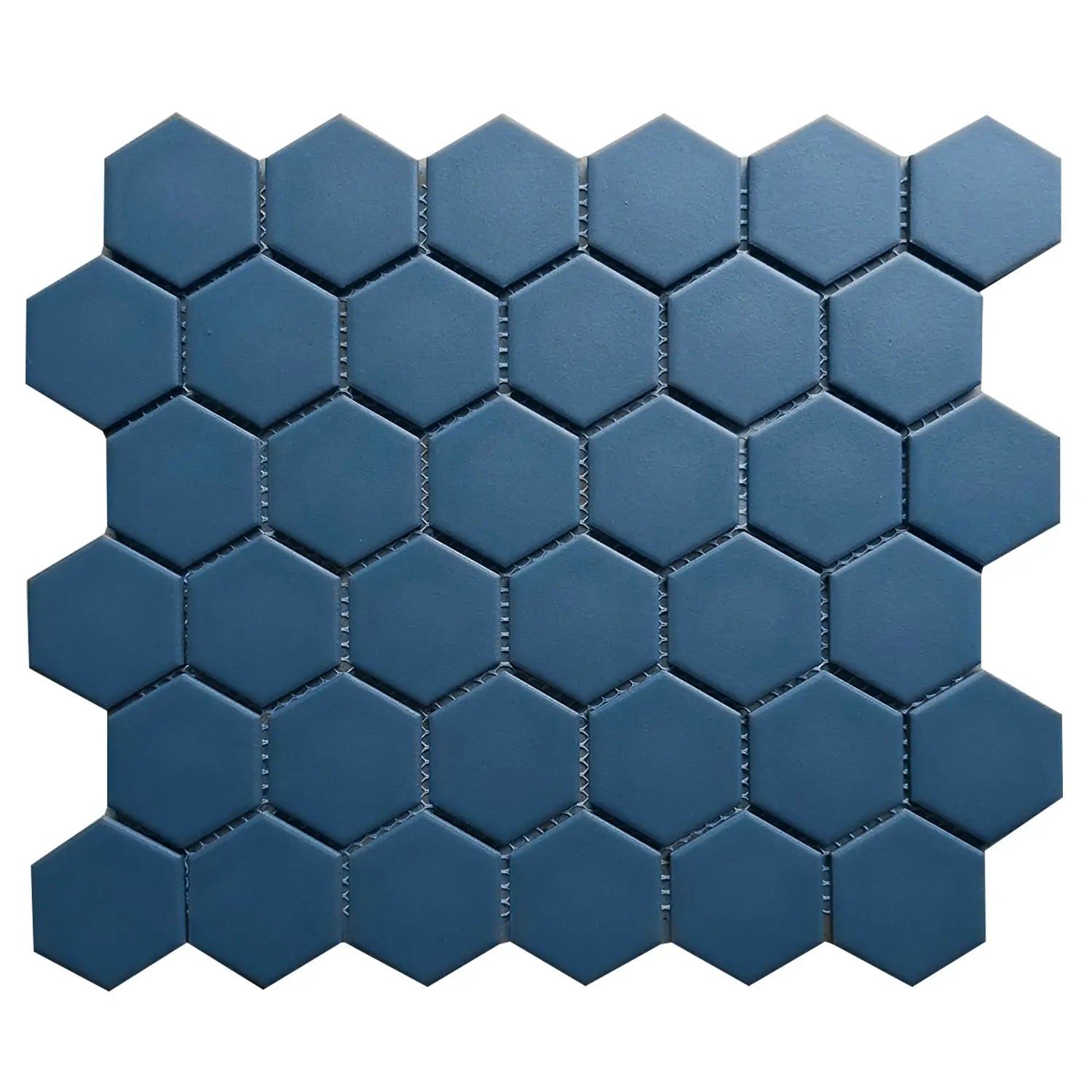 Navy Blue Hexagon Matte Mosaic Tile – Tile & Top