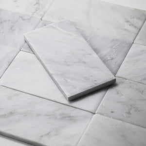 3"x6" Oriental White Marble Tiles