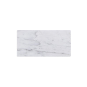 3"x6" Bianco Carrara White Marble Polished Tiles - SALE