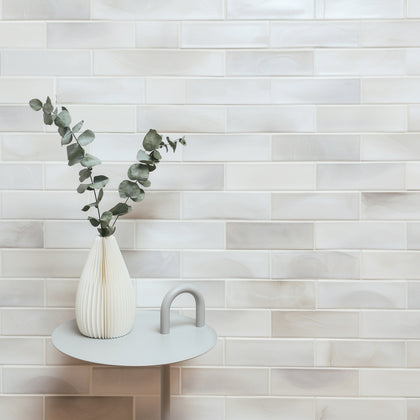 White Glazed Hot 12-in x 12-in Glass Mosaic Wall Tile( 15 sq. ft. /Box )