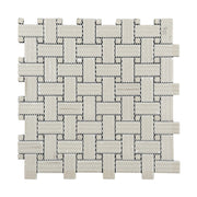 Basketweave - 12-in x 12-in Porcelain Matte & Satin Glazed Mosaic Floor and Wall Tile( 20 sq. ft. /Box )