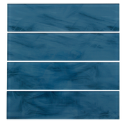 Blue 4-in x 16-in Glass Wall Tile( 8.8 sq. ft. /Box )