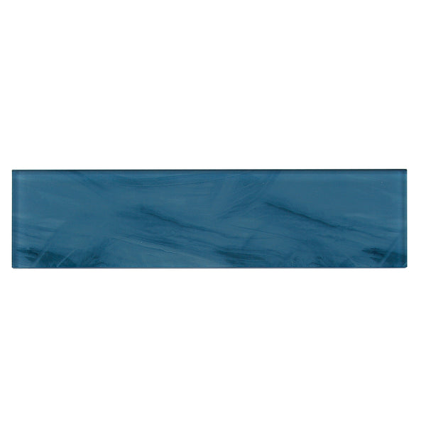 Blue 4-in x 16-in Glass Wall Tile(0.44-sq. ft/ Piece)