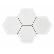 6-in Hexagon Blue 12-in x 12-in Inkjet Glass Mosaic Wall Tile( 10 sq. ft. /Box )