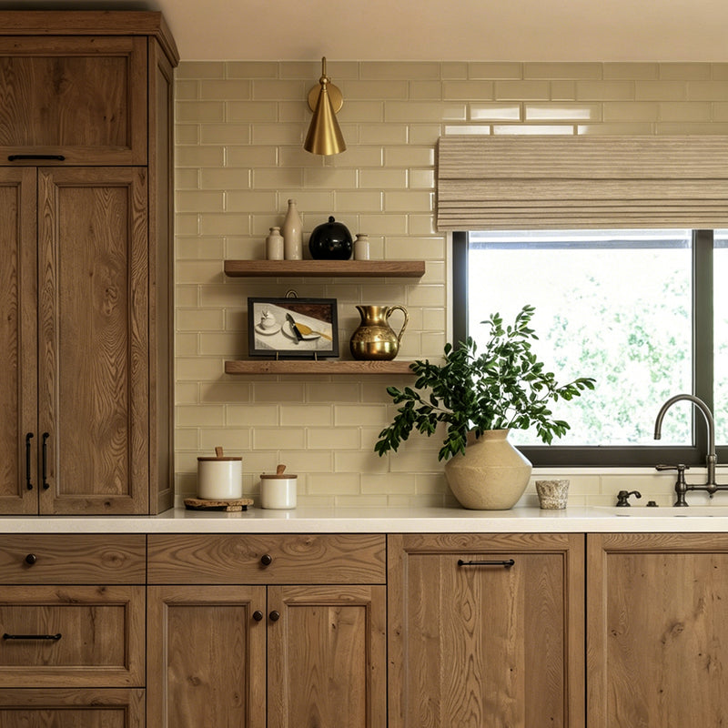 Nude Block 3-in x 6-in Glass Wall Tiles( 4.16 sq. ft. /Box )