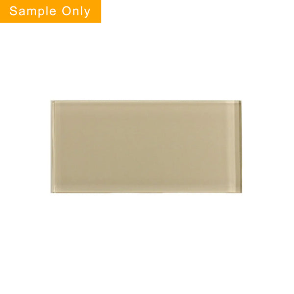Nude Block Glass Wall Tiles - Sample (Product Shown is Full Size)