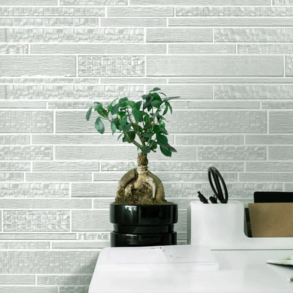 6-in x 18-in Pure Glass Mix Random Strip Mosaic Wall Tile( 7.5 sq. ft. /Box )