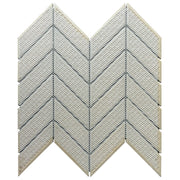 Wood Look Textured Chevron 11-in x 11-in Porcelain Mosaic Floor and Wall Tile( 12.6 sq. ft. /Box )