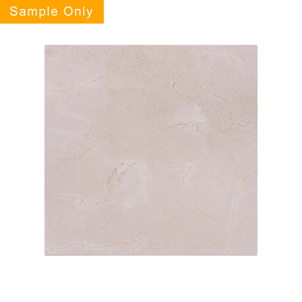 Cream Marfil Polished Marble Floor and Wall Tiles - Sample (Product Shown is Full Size)