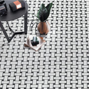 Basketweave - 12-in x 12-in Porcelain Matte & Satin Glazed Mosaic Floor and Wall Tile( 20 sq. ft. /Box )