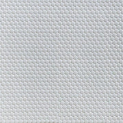 Sample display board of Penny Round White Porcelain Mosaic Tile – 12.4x11.5 inch matte sheet mounted for showroom presentation.
