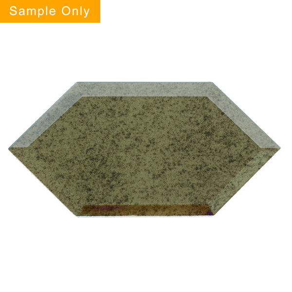 Beveled Stretched Hexagon Antique Mirror Mosaic Walls Tile - Sample (Product Shown is Full Size)
