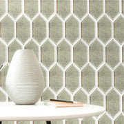 4-in x 8-in Beveled Stretched Hexagon Antique Mirror Mosaic Walls Tile( 6.6 sq. ft. /Box )