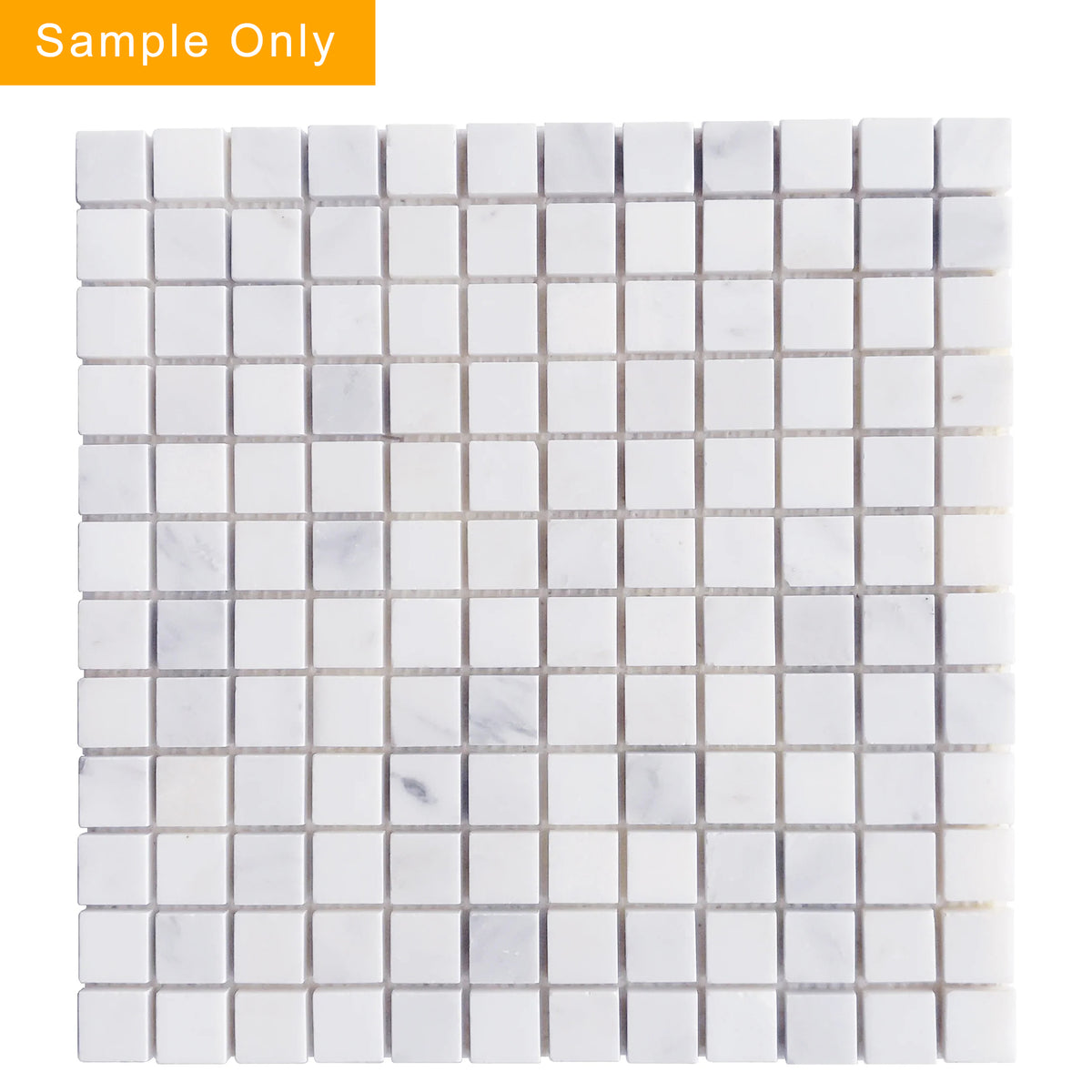 1-in Oriental White 12-in x 12-in Honed Marble Mosaic Floor and Wall Tile(1-sq. ft/ Piece)