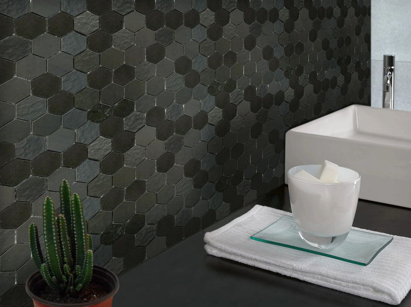 Ancient Sky 2” Hexagon 12-in x 12-in Porcelain Mosaic Tile( 10 sq. ft. /Box )