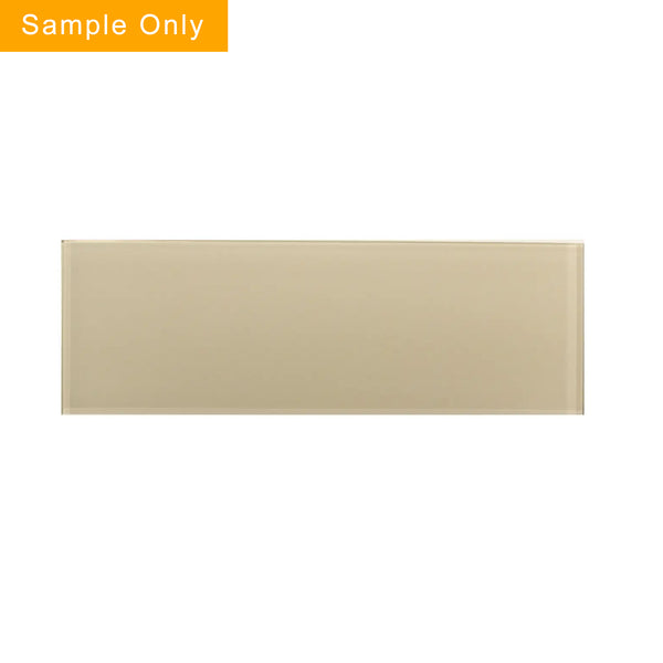 Nude Block Glass Wall Tiles - Sample (Product Shown is Full Size)