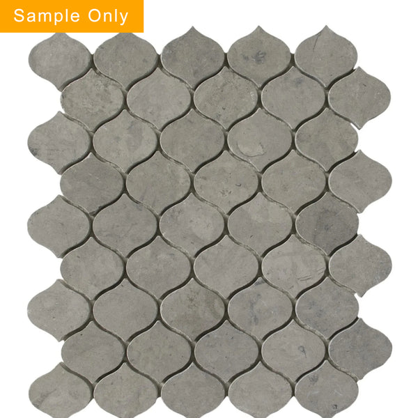Dark Gray Droplet Marble Mosaic Floor and Wall Tile - Sample (Product Shown is Full Size)