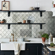 arabesque Lantern Antique Mirror 12-in x 9-in Glass Mosaic Wall Tile( 7.5 sq. ft. /Box )