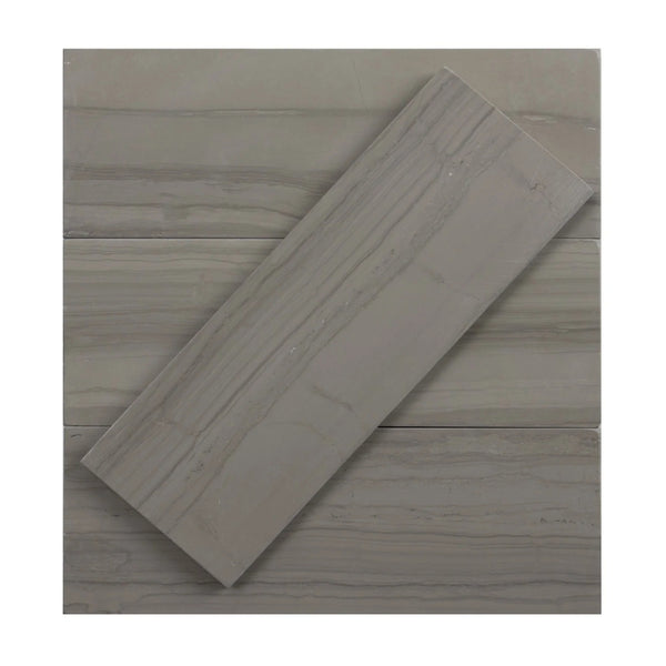 Athens Gray 3-in x 8-in Marble Floor and Wall Tiles( 10.2 sq. ft. /Box )