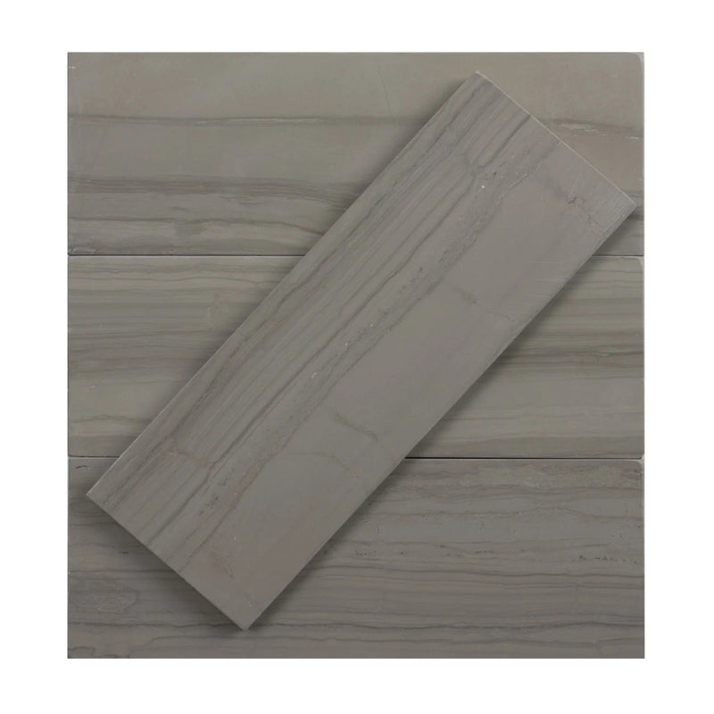 Athens Gray 3-in x 8-in Marble Floor and Wall Tiles( 10.2 sq. ft. /Box )