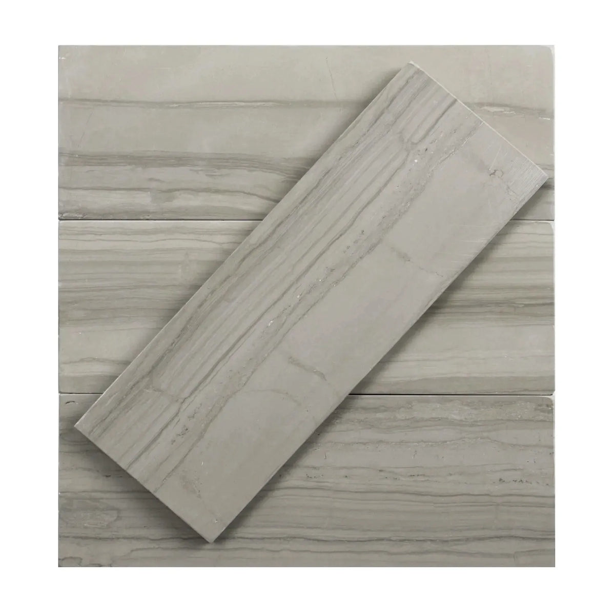Athens Gray 3-in x 8-in Marble Floor and Wall Tiles( 10.2 sq. ft. /Box )