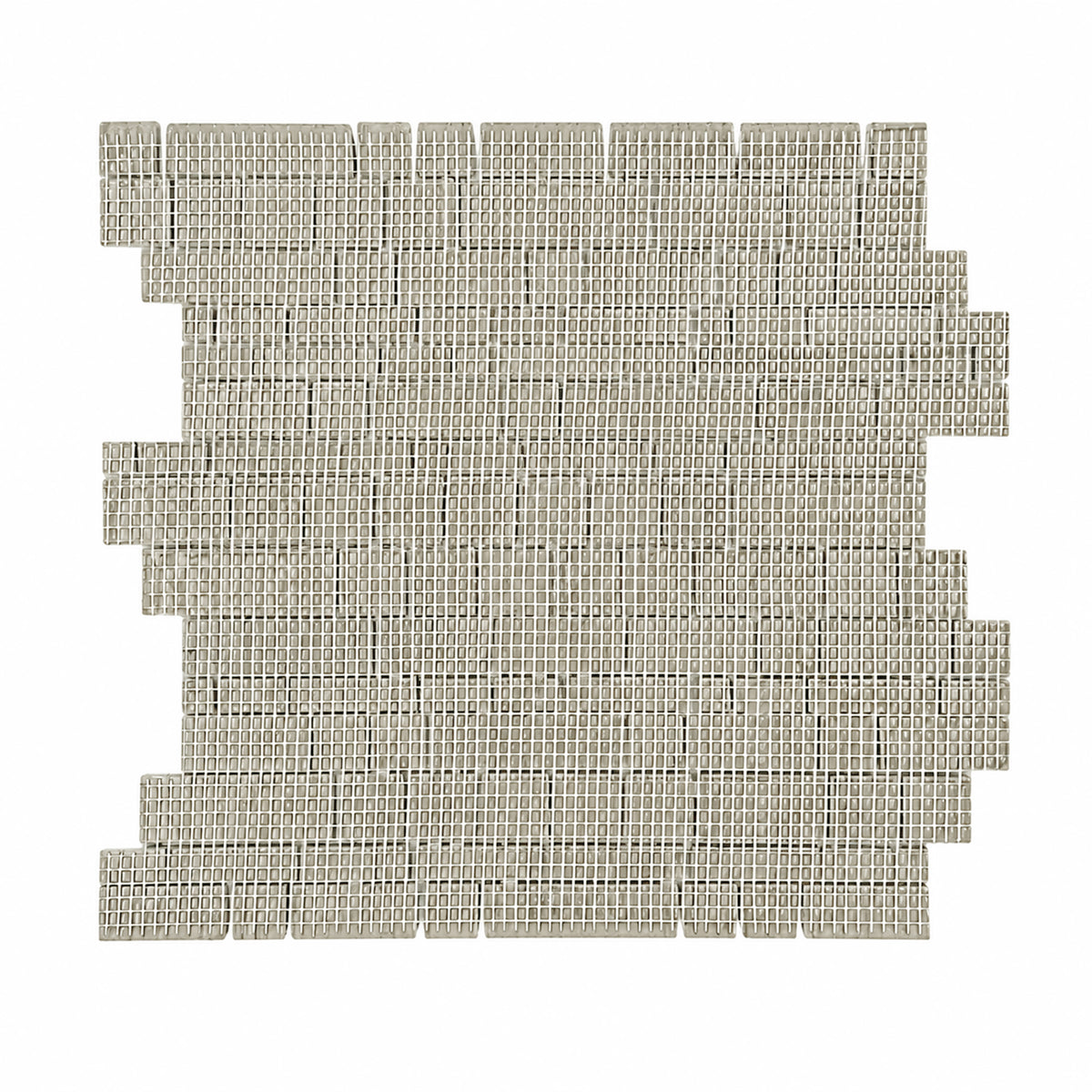 Athens Gray Multi-Square 12-in x 12-in Honed Mosaic Wall Tile( 5 sq. ft. /Box )