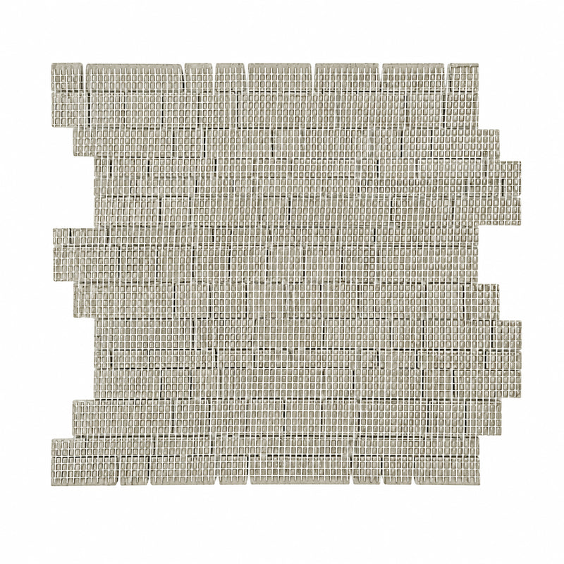 Athens Gray Multi-Square 12-in x 12-in Honed Mosaic Wall Tile( 5 sq. ft. /Box )