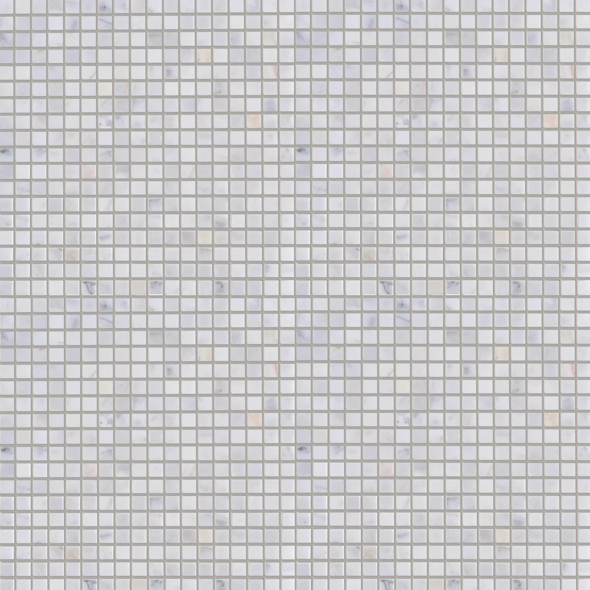 5/8" Calacatta 12-in x 12-in Polished Marble Mosaic Floor and Wall Tile( 5 sq. ft. /Box )