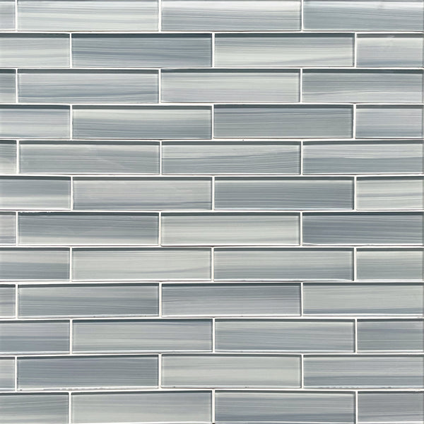 Display board with Blue Handpainted Glass Subway Mosaic Tiles – 0.89 sq. ft artisan-style glass layout