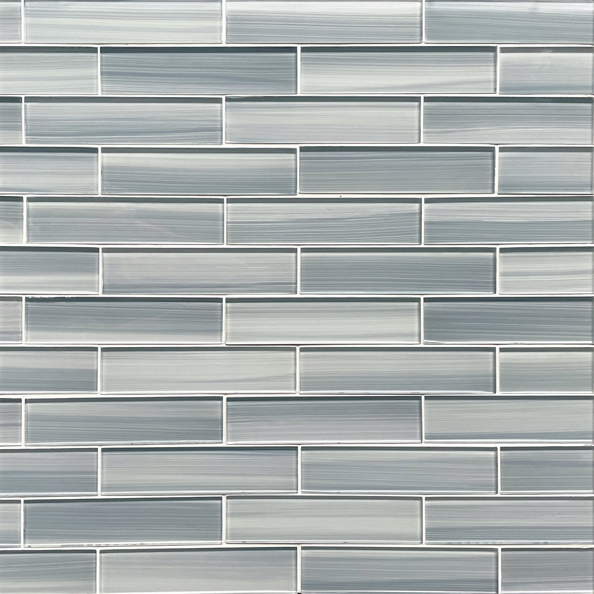 Blue Handpainted 16-in x 8-in Subway Glass Mosaic Wall Tile( 8.89 sq. ft. /Box )