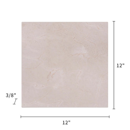 Cream Marfil 12-in x 12-in Polished Marble Floor and Wall Tiles( 10 sq. ft. /Box )