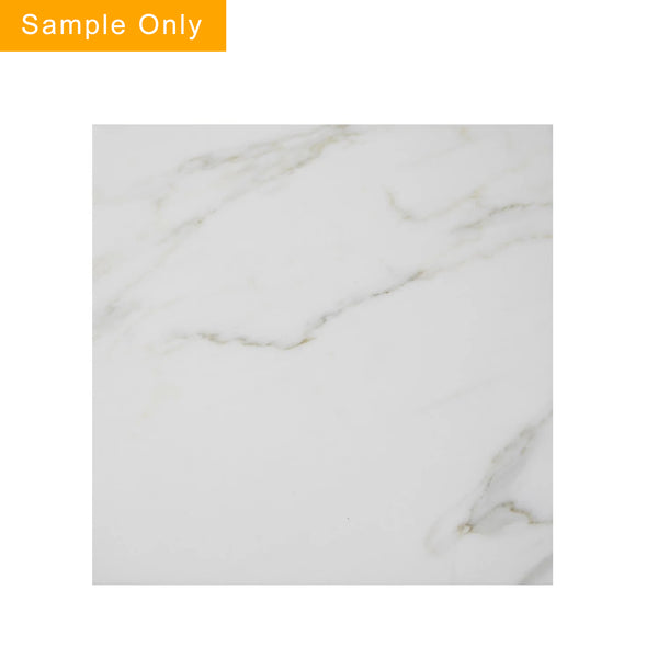 Calacatta Polished Marble Floor and Wall Tile - Sample (Product Shown is Full Size)