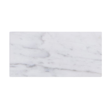 Carrara Cloud 3-in x 6-in Polished Marble Floor and Wall Tiles( 5.2 sq. ft. /Box )