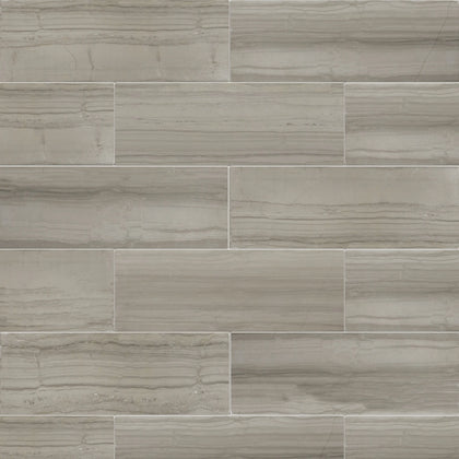 Athens Gray 3-in x 8-in Marble Floor and Wall Tiles( 10.2 sq. ft. /Box )