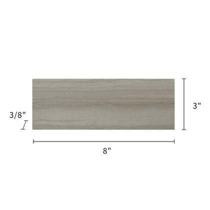Athens Gray 3-in x 8-in Marble Floor and Wall Tiles( 10.2 sq. ft. /Box )