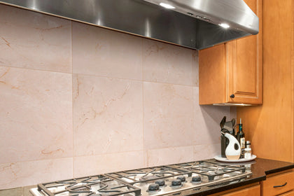 Cream Marfil Polished Marble Floor and Wall Tiles - Sample (Product Shown is Full Size)