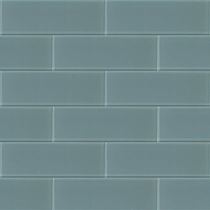 Azure Block 4-in x 12-in Glass Wall Tile( 4 sq. ft. /Box )