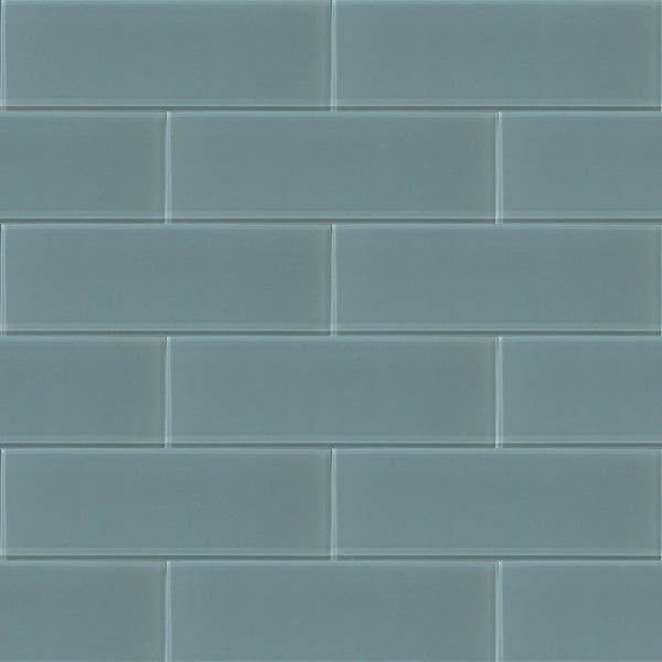 Azure Block 4-in x 12-in Glass Wall Tile( 4 sq. ft. /Box )