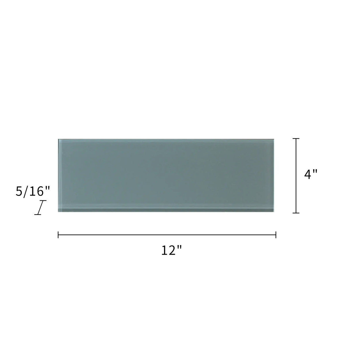 Azure Block 4-in x 12-in Glass Wall Tile( 4 sq. ft. /Box )