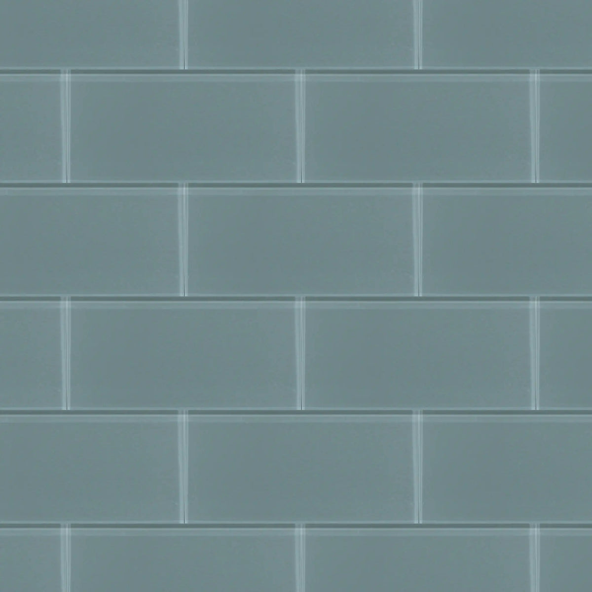 Azure Sea Block 3-in x 6-in Glass Wall Tile( 4.16 sq. ft. /Box )