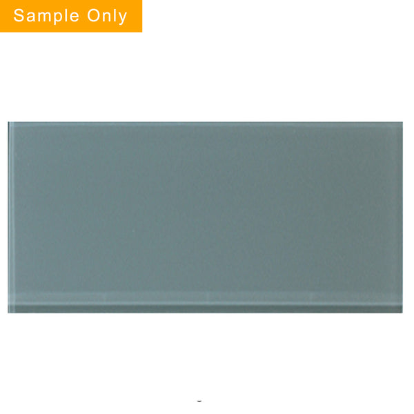 Azure Sea Block Glass Wall Tile - Sample (Product Shown is Full Size)
