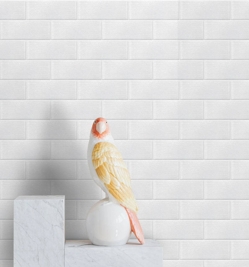 Linen Ice 3-in x 8-in Glass Wall Tiles( 1.33 sq. ft. /Box )