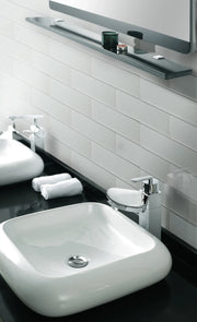 Linen Ice 4-in x 12-in Glass Wall Tiles( 6.67 sq. ft. /Box )