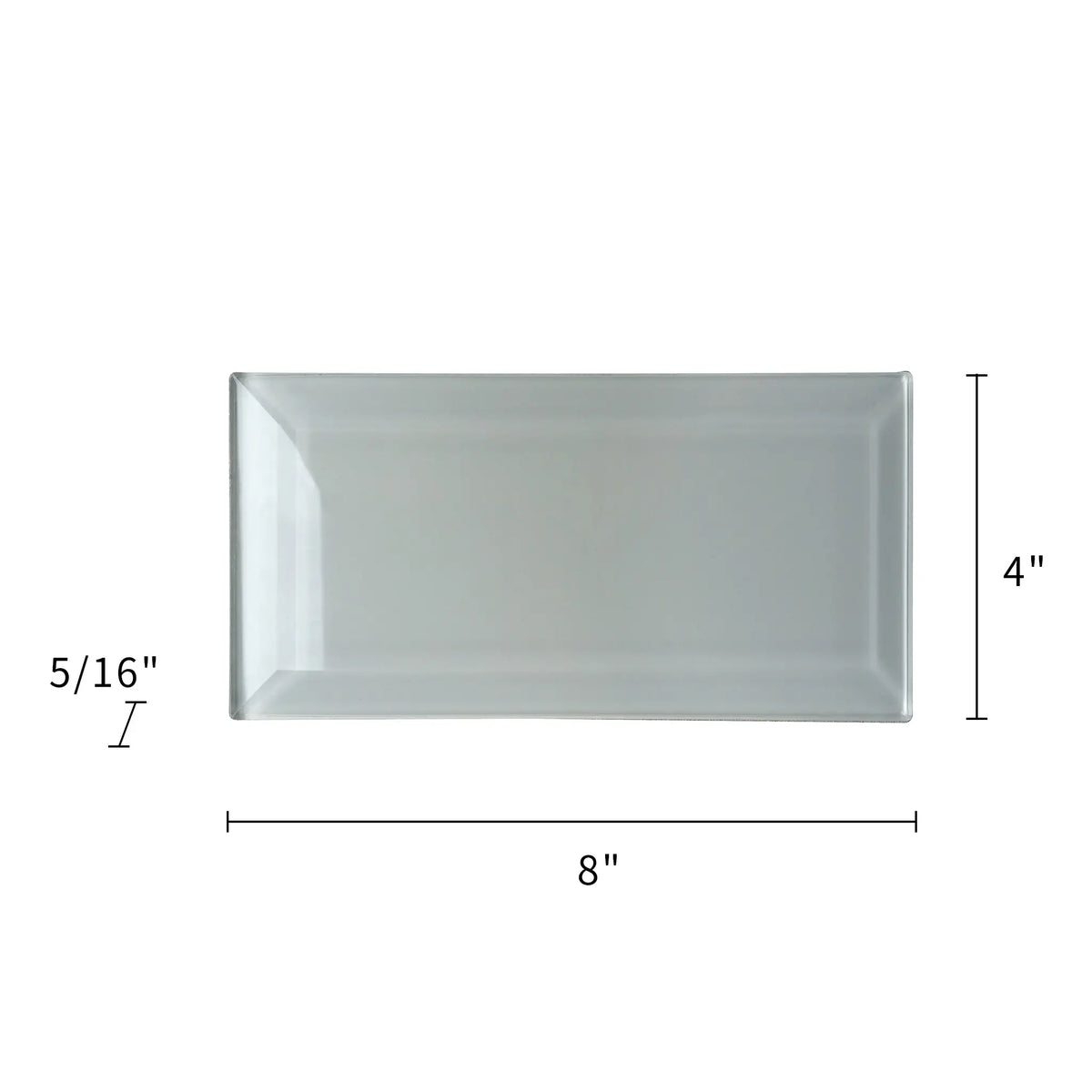 Bevel Ice Block Glass Wall Tile - Sample (Product Shown is Full Size)