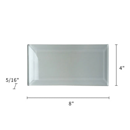 Bevel Ice Block Glass Wall Tile - Sample (Product Shown is Full Size)