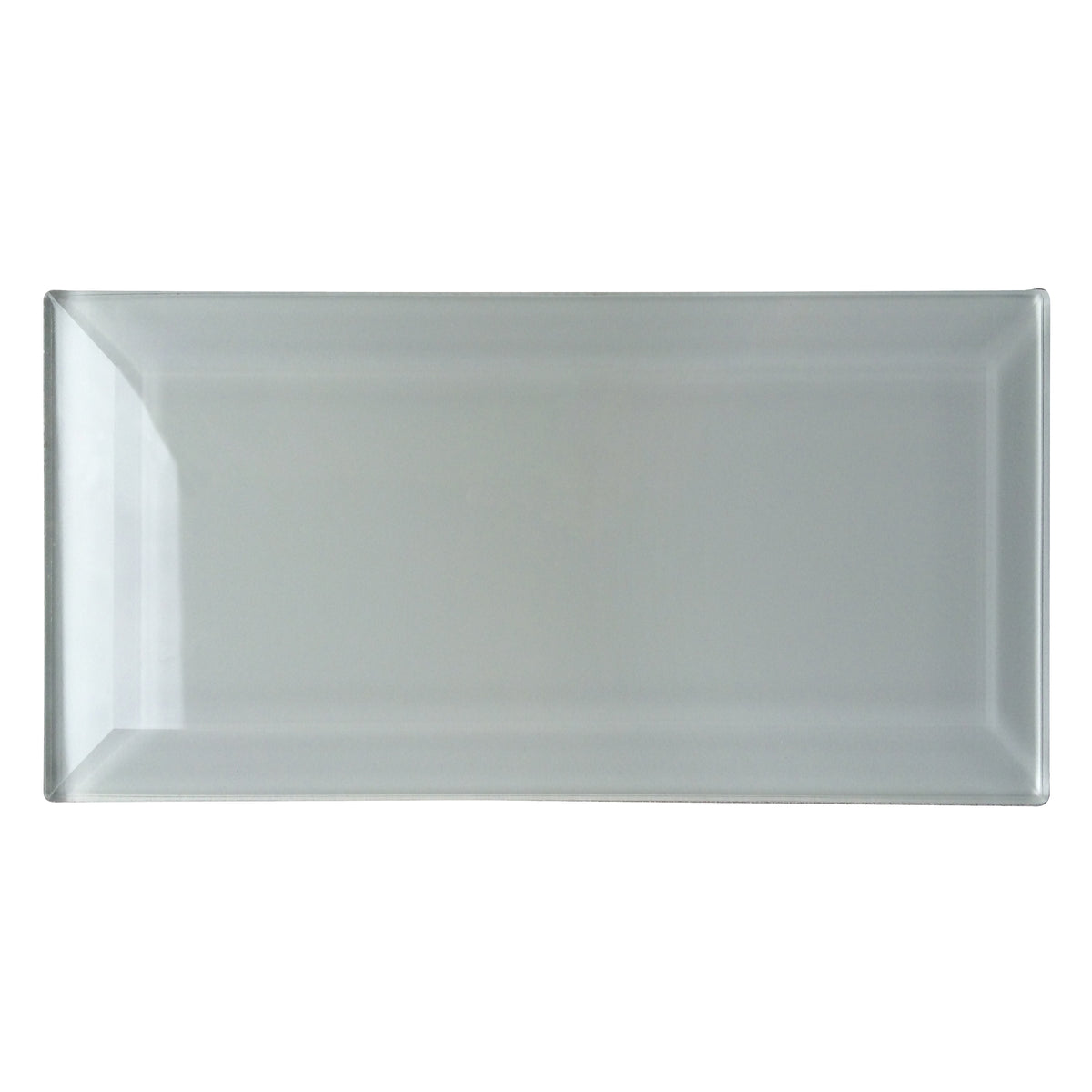 Bevel Ice Block 4-in x 8-in Glass Wall Tile( 1.98 sq. ft. /Box )