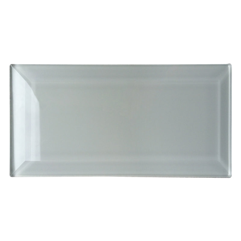 Bevel Ice Block 4-in x 8-in Glass Wall Tile( 1.98 sq. ft. /Box )