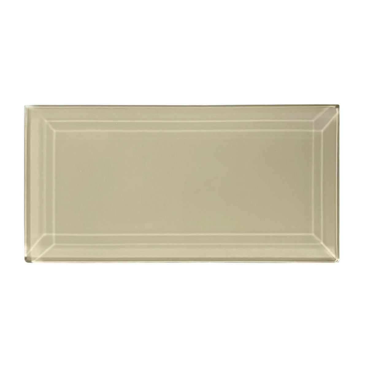Bevel Nude 4-in x 8-in Glass Wall Tile( 1.98 sq. ft. /Box )