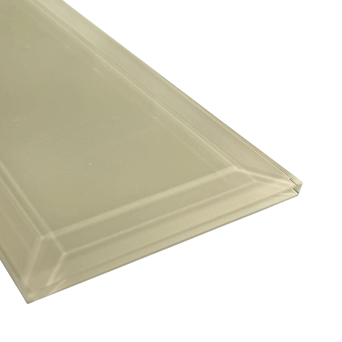 Bevel Nude 4-in x 8-in Glass Wall Tile( 1.98 sq. ft. /Box )