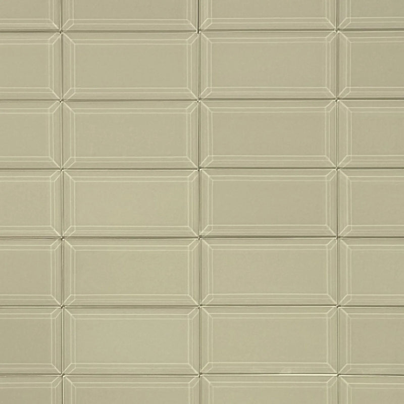 Bevel Nude 4-in x 8-in Glass Wall Tile( 1.98 sq. ft. /Box )